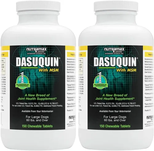 Nutramax Dasuquin para perros grandes, suplemento de salud articular, contiene glucosamina para perros, además de condroitina, ASU, MSM y más, apoya