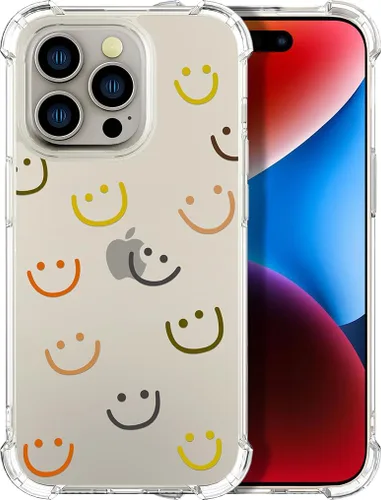 Miniatura 52 de Compatible con iPhone 14, funda transparente y bonita para mujeres y niñas, diseño floral, diseño floral femenino, funda para teléfono 14