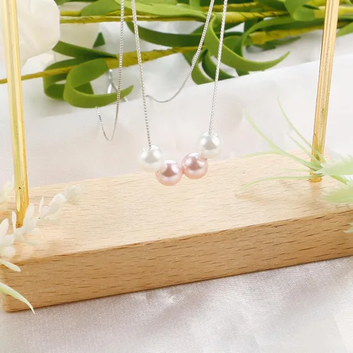 Miniatura 25 de Sereney Regalos de cumpleaños para niñas y mujeres, collar de perlas de plata esterlina como regalo de cumpleaños de 7, 9, 10, 11, 13, 15, 16, 18
