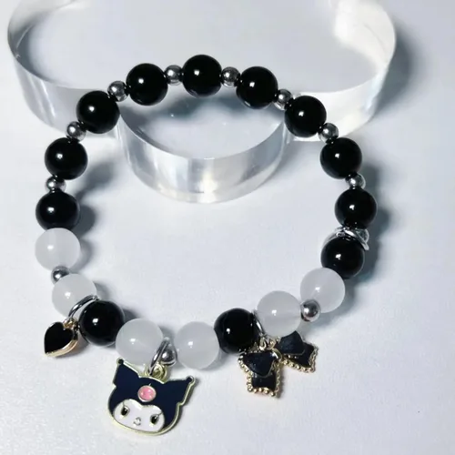 Miniatura 5 de ANZWTLOYY Juego de pulseras kawaii, pulseras de amistad, lindas pulseras elásticas con cuentas de dibujos animados para niñas y mujeres