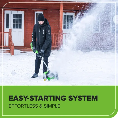 Miniatura 4 de Pala para nieve, de Greenworks, Gmax 40 V, de 12 pulgadas