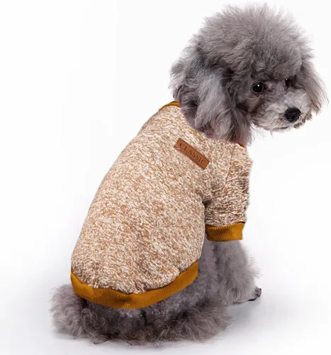 Miniatura 19 de Jecikelon Ropa para Perros Suéter para Perros Ropa Suave para Cachorros Ropa de Invierno Suéteres para Cachorros Atuendo Cálido para Perros Pequeños