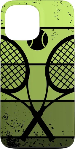Miniatura 23 de Raqueta de jugador de tenis para iPhone 13 con cancha de pelota de tenis Vintage Retro Case