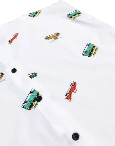 Miniatura 3 de M MOLOKAI SURF - Camisas de manga corta de estilo hawaiano con botones y ajuste delgado