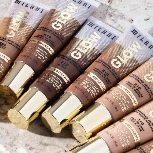 Miniatura 6 de Milani Tinte hidratante para la piel Glow - de medio a oscuro, acabado brillante, cobertura ligera, libre de crueldad