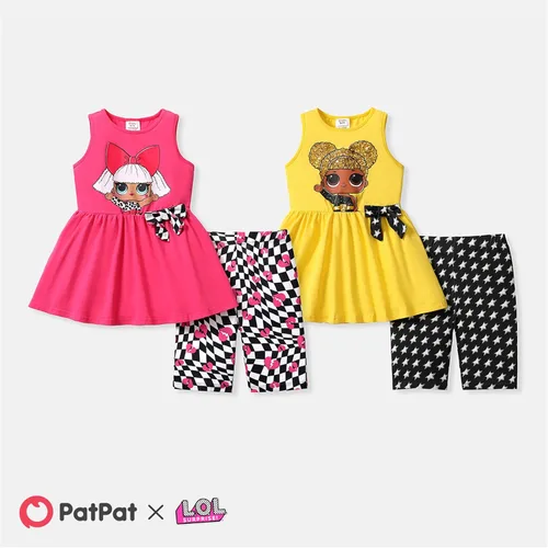 Miniatura 6 de L.O.L. Surprise! Conjunto de pantalones cortos sin mangas para niñas, conjunto de 2 piezas de 3 a 10 años