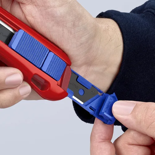 Miniatura 9 de KNIPEX Tools CutiX Cuchillo universal a presión, 6-1/2 pulgadas, rojo/azul