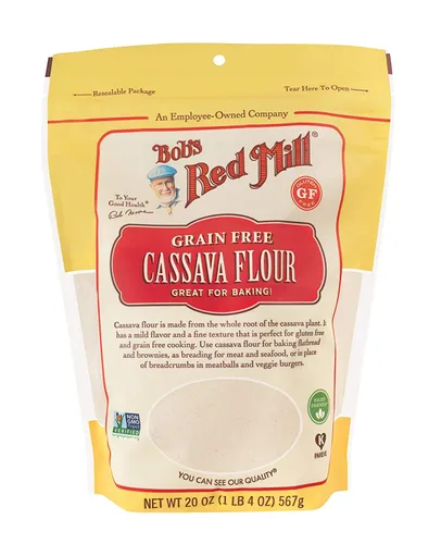 Bob's Red Mill Harina de yuca, 20 onzas (paquete de 3)