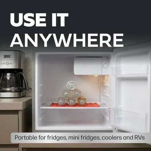 Miniatura 7 de Cooks Innovations Organizador de bebidas para nevera, 1 paquete de organizadores y almacenamiento para refrigerador, soporte para botellas de agua