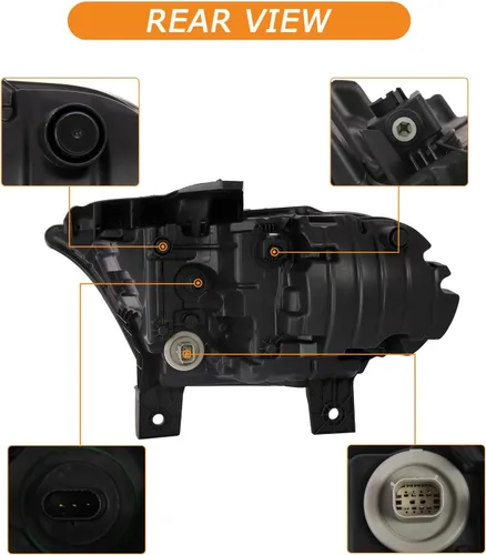Miniatura 6 de Conjunto de faros LED cromados para Dodge Durango 2021 lado derecho del pasajero