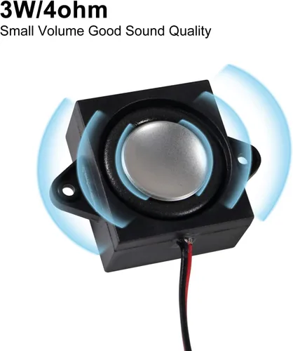 Miniatura 5 de ACEIRMC 4pcs mini altavoz 3W 8ohm para Arduino con interfaz JST-PH2.0 para pequeños proyectos electrónicos 3.3V 5V 3 vatios 8 ohmios