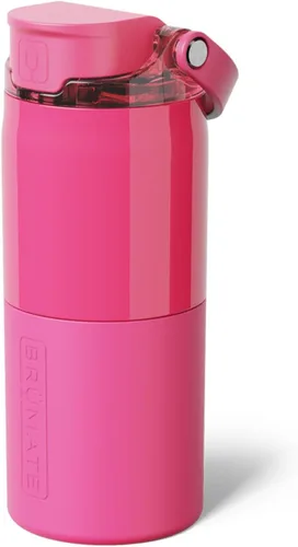 Miniatura 55 de BrüMate Rise - Botella de agua de 18 onzas con popote de silicona cubierto Botella de agua para niños aislada 100% a prueba de fugas Base apta