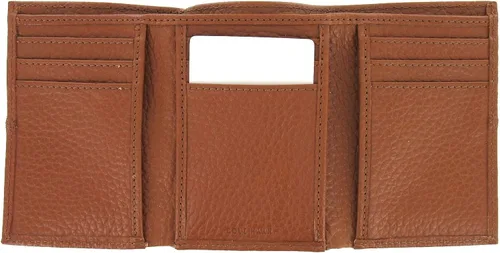 Miniatura 2 de Cole Haan Mens Cognac cuero tri-Fold cartera, Billetera plegable, talla única , Coñac
