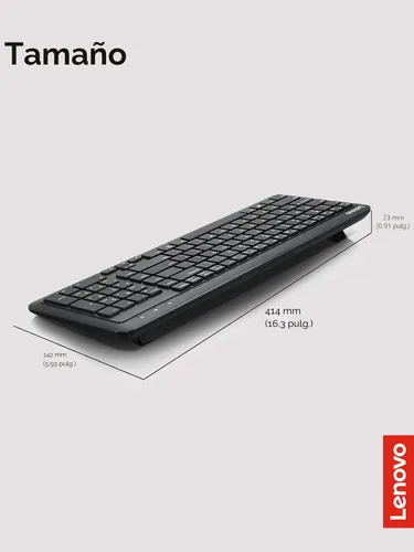 Miniatura 5 de Lenovo Teclado inalámbrico 300, negro