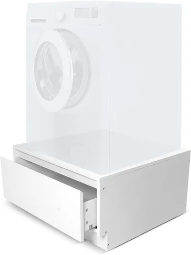 Ilyapa Soporte para lavadora y secadora – Pedestal universal de madera para lavandería con cajón – Compatible con Samsung, LG, GE, Maytag – 28 x 28