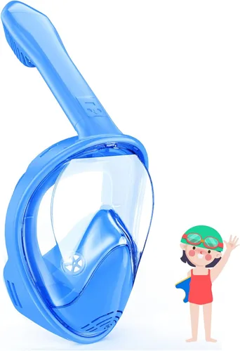 Miniatura 15 de Kids Snorkel Mask Full Face, Snorkeling Gear for Kids with Camera Mount, 180 Degree Panoramic View Snorkeling Set Anti-Fog Anti-Leak