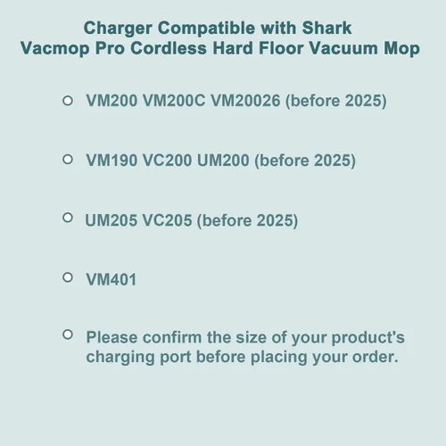 Miniatura 2 de Cargador para Shark Vacmop VM200 VM190 VM20026 VC200 UM200 UM205 VC205 Serie 10.8V Li-ion Batería Pro Inalámbrica de Piso Duro Trapeador - 5.5 x 2.5