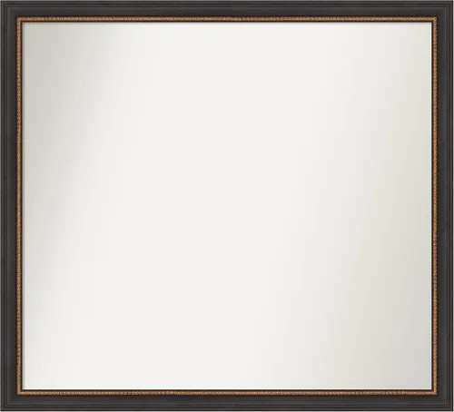 Miniatura 105 de Amanti Art Espejo de baño negro para sobre el fregadero, 23 x 23 pulgadas, espejo cuadrado negro Ashton, marco de madera tradicional mediano, se