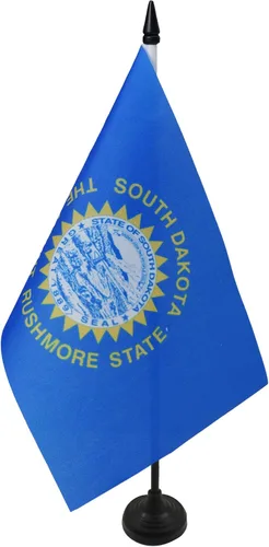 Miniatura 23 de Bandera de mesa de Colorado de 4 x 6 pulgadas, bandera de escritorio del estado de Colorado de EE. UU., 5.9 x 3.9 in, palo y base de plástico negro