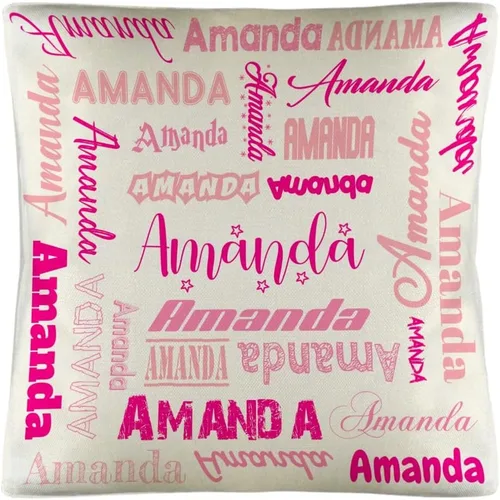 Miniatura 7 de Funda de almohada personalizada con nombre, fundas de almohada de lino con nombre personalizado, funda de almohada personalizada con tu nombre