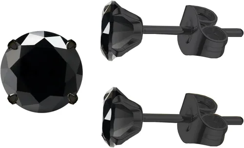 Miniatura 8 de Impresionante piedra de cuarzo hipoalergénica de obsidiana negra 5A, acero inoxidable 316L, hipoalergénicos, para cartílago tragus, caja de regalo