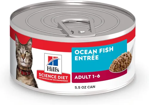Miniatura 18 de Hill's Science Diet Adulto 1-6, Nutrición Premium para Adultos 1-6, Alimento Húmedo para Gatos, Pollo Picado, Lata de 5 oz, Caja de 24