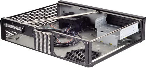 Miniatura 5 de Silverstone Tecnología Milo ML04 Tipo-C Puerta delantera de aluminio/cuerpo de acero Micro ATX Media Center/HTPC Caso, SST-ML04B-C