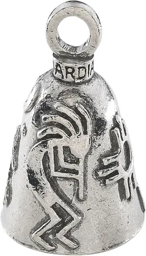 Miniatura 31 de Guardian Bell Good Luck Bell w/Keyring & Black Velvet Bag Motorcycle Bell Lead-Free Pewter Made in USA Phoenix Biker