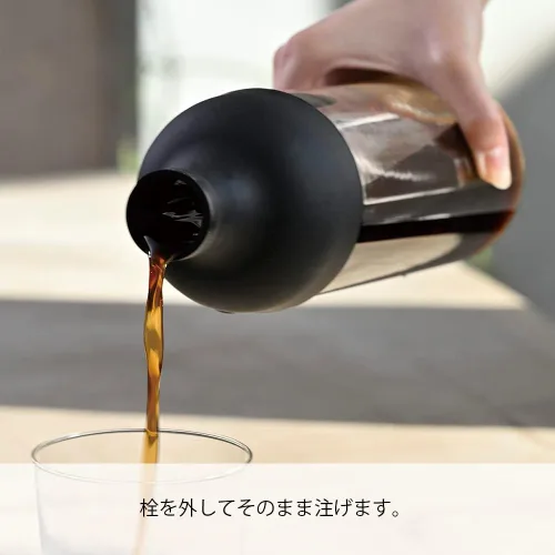 Miniatura 4 de Hario Botella de vino de café frío de 22.0 fl oz, negro
