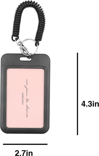 Miniatura 7 de JUMISEE Transparente acrílico Kpop Photocard titular negro tarjeta de crédito tarjeta protectora caso exhibición foto titular bolsa colgante
