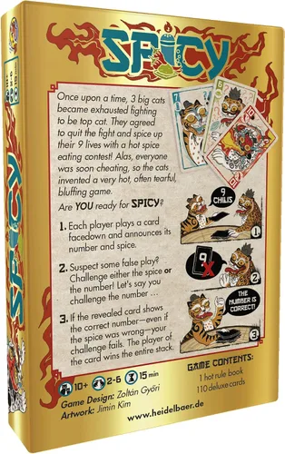 Miniatura 2 de HeidelBR Games - Juego de cartas de estrategia picante Juego de farol para adultos y niños Diversión nocturna de juegos familiares A partir