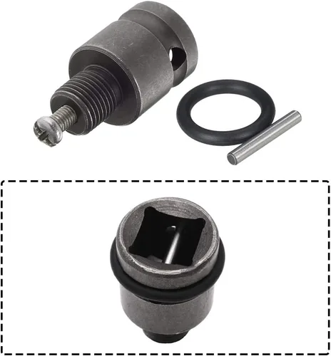 Miniatura 8 de Portabrocas sin llave de 2-13 mm, adaptador de conversión de cambio rápido con 1/2 pulgada de rosca 20UNF, adaptador hembra cuadrado de 12,7 mm