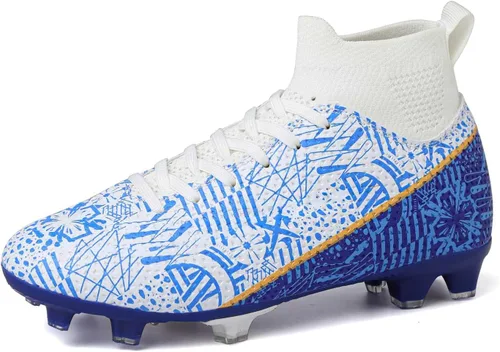 Tacos de fútbol para niños y niñas, zapatos de fútbol para césped AGFG