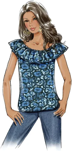 Miniatura 6 de BUTTERICK PATTERNS B4685 - Camiseta para mujer, talla FF (16-18-20-22)