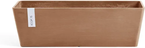 Miniatura 14 de Ecopots Bruges - Maceta compuesta rectangular moderna y duradera para interiores y exteriores, a base de reciclaje, color gris oscuro, 17.75 pulgadas
