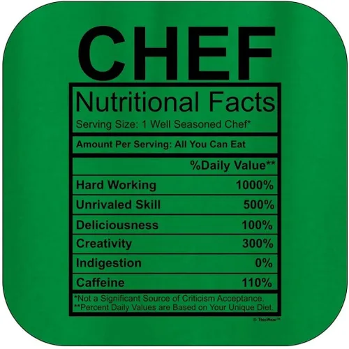 Miniatura 2 de Chef Gift Nutritional Facts Gag Gifts - Sudadera divertida con capucha
