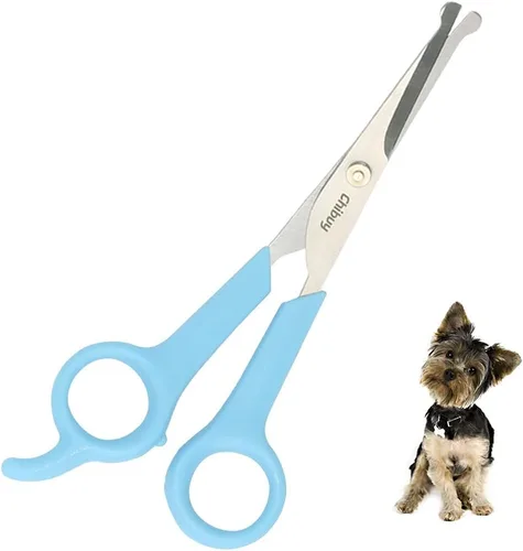 Miniatura 7 de Profesional Pet Grooming Tijeras con punta redonda Calidad Superior, cortador de acero inoxidable Perro Ojo para perros y gatos, herramienta