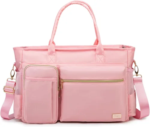 Miniatura 7 de Bolsa de mano para laptop, bolsa de mano para profesores para mujer, trabajo, 15.6 pulgadas, bolsa de mano para computadora portátil, bolsa de mano