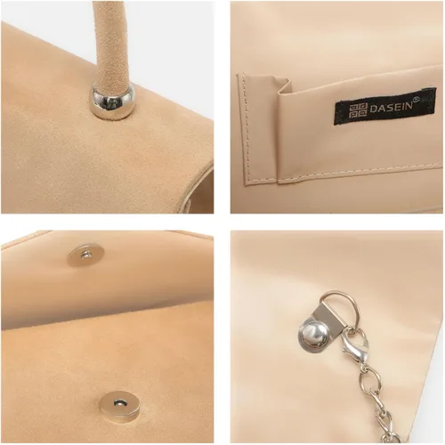 Miniatura 22 de Dasein Bolso de noche para mujer, embragues de fiesta, bolsos de boda, cóctel, baile de graduación, bolsos con purpurina esmerilada