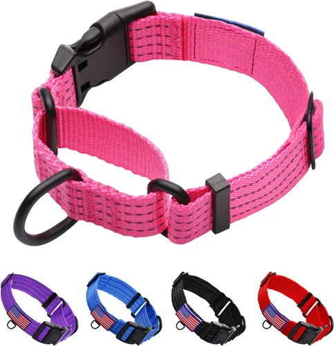 Miniatura 11 de Collar Martingale para Entrenamiento de Perros. Collares Reflectantes Ajustables para Perros con Hebilla - SIN Tirones - Previene que se Escapen