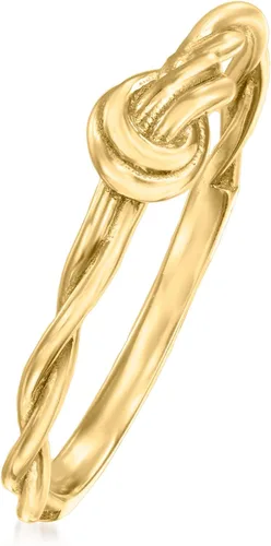 Miniatura 3 de Anillo de nudo trenzado de oro amarillo de 10 quilates Canaria