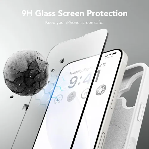 Miniatura 376 de GONEZ Funda de silicona para iPhone 15 Pro Max, compatible con Magsafe, protector de cámara + protector de pantalla, forro de microfibra suave