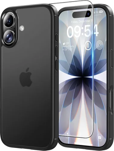 Miniatura 74 de TAURI Funda magnética 2 en 1 transparente para iPhone 14 Pro, compatible con Magsafe [no amarillenta] con protector de pantalla, protección de grado