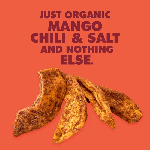 Miniatura 3 de SOLELY Tiras de mango seco orgánico con chile y sal, 2.8 onzas Tres ingredientes Vegano Sin OMG Sin azúcar añadido