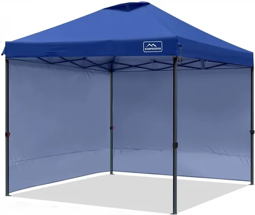 Miniatura 9 de KAMPKEEPER Tienda de campaña desplegable de 10 x 10, impermeable, sombra portátil con paredes laterales, refugio instantáneo ajustable al aire libre