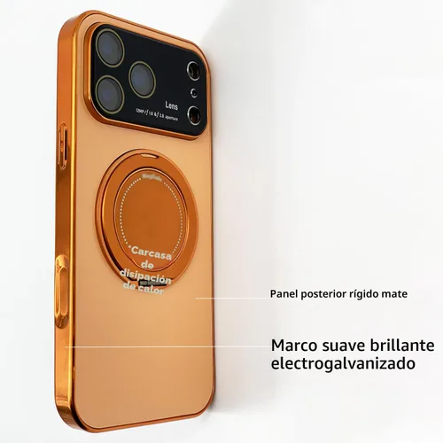 Miniatura 8 de Funda para iPhone 17 Pro Max con soporte magnético giratorio [cubierta de cámara integrada] [compatible con MagSafe] Funda delgada de protección a