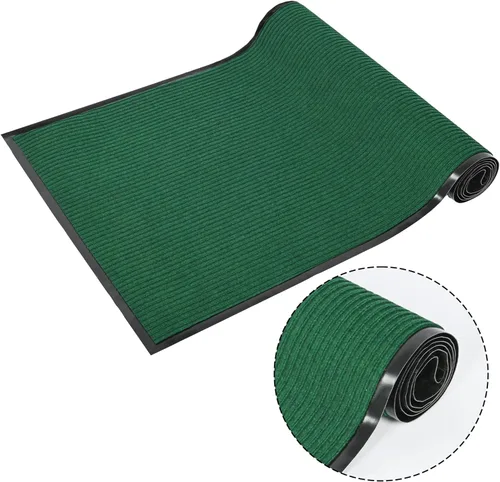 Miniatura 9 de Tapete de 3 x 10 pies para exteriores, alfombra de pasillo comercial, resistente, antideslizante, con parte trasera de goma, impermeable