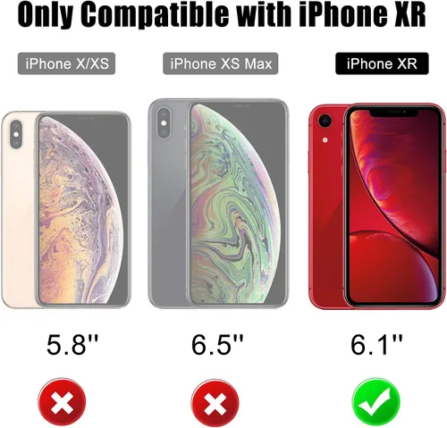 Miniatura 2 de Beasyjoy Funda metálica para iPhone XR, resistente al agua, con protector de pantalla integrado, protección de cuerpo completo, a prueba de golpes