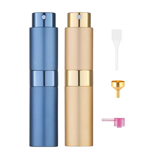 Miniatura 15 de Tekson Atomizador de perfume de viaje de 8ml recargable, mini botella de spray de colonia vacía, pequeño rociador portátil de loción para después