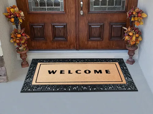 Miniatura 40 de A1HC Tapete para Puerta de Fibra de Coco Natural y Caucho, 30"x48" – Grueso, Duradero, Resistente, Anti-Desprendimiento, Resistente a